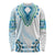 Africa Dashiki Long Sleeve Shirt With Polynesian Pattern Blue Version LT05 Unisex Blue - Polynesian Pride