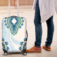 Africa Dashiki Luggage Cover With Polynesian Pattern Blue Version LT05 Blue - Polynesian Pride