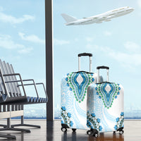 Africa Dashiki Luggage Cover With Polynesian Pattern Blue Version LT05 - Polynesian Pride
