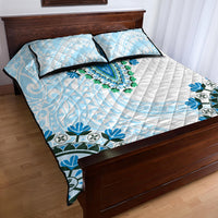 Africa Dashiki Quilt Bed Set With Polynesian Pattern Blue Version LT05 - Polynesian Pride