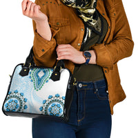Africa Dashiki Shoulder Handbag With Polynesian Pattern Blue Version LT05 - Polynesian Pride