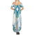 Africa Dashiki Summer Maxi Dress With Polynesian Pattern Blue Version LT05 - Polynesian Pride