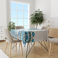 Africa Dashiki Tablecloth With Polynesian Pattern Blue Version LT05 - Polynesian Pride