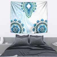 Africa Dashiki Tapestry With Polynesian Pattern Blue Version LT05 - Polynesian Pride