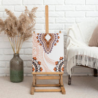 Africa Dashiki Canvas Wall Art With Polynesian Pattern Beige Version LT05 - Polynesian Pride