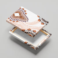 Africa Dashiki Canvas Wall Art With Polynesian Pattern Beige Version LT05 - Polynesian Pride