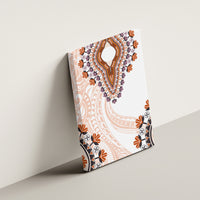 Africa Dashiki Canvas Wall Art With Polynesian Pattern Beige Version LT05 - Polynesian Pride