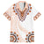 Africa Dashiki Family Matching Puletasi and Hawaiian Shirt With Polynesian Pattern Beige Version LT05 Dad's Shirt - Short Sleeve Beige - Polynesian Pride