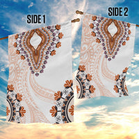 Africa Dashiki Garden Flag With Polynesian Pattern Beige Version LT05 - Polynesian Pride