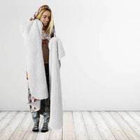 Africa Dashiki Hooded Blanket With Polynesian Pattern Beige Version LT05 - Polynesian Pride