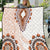 Africa Dashiki Quilt With Polynesian Pattern Beige Version