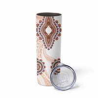 Africa Dashiki Skinny Tumbler With Polynesian Pattern Beige Version LT05 - Polynesian Pride