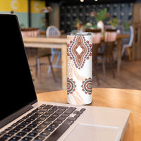 Africa Dashiki Skinny Tumbler With Polynesian Pattern Beige Version LT05 - Polynesian Pride