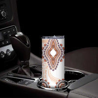 Africa Dashiki Skinny Tumbler With Polynesian Pattern Beige Version LT05 - Polynesian Pride
