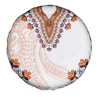 Africa Dashiki Spare Tire Cover With Polynesian Pattern Beige Version LT05 - Polynesian Pride