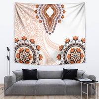 Africa Dashiki Tapestry With Polynesian Pattern Beige Version LT05 Beige - Polynesian Pride