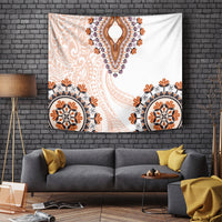 Africa Dashiki Tapestry With Polynesian Pattern Beige Version LT05 - Polynesian Pride