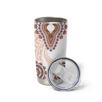 Africa Dashiki Tumbler Cup With Polynesian Pattern Beige Version LT05 - Polynesian Pride