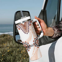 Africa Dashiki Tumbler With Handle With Polynesian Pattern Beige Version LT05 - Polynesian Pride
