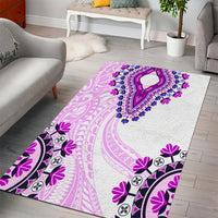 Africa Dashiki Area Rug With Polynesian Pattern Pink Version LT05 - Polynesian Pride