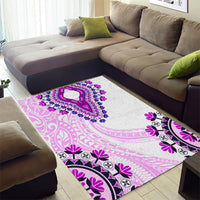 Africa Dashiki Area Rug With Polynesian Pattern Pink Version LT05 - Polynesian Pride