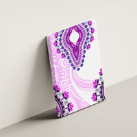 Africa Dashiki Canvas Wall Art With Polynesian Pattern Pink Version LT05 - Polynesian Pride