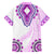 Africa Dashiki Family Matching Summer Maxi Dress and Hawaiian Shirt With Polynesian Pattern Pink Version LT05 - Polynesian Pride