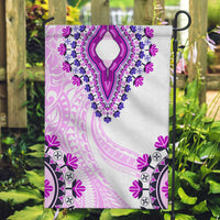 Africa Dashiki Garden Flag With Polynesian Pattern Pink Version LT05 Garden Flag Pink - Polynesian Pride