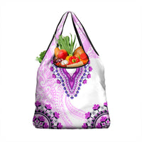 Africa Dashiki Grocery Bag With Polynesian Pattern Pink Version LT05 1-pack One Size Pink - Polynesian Pride
