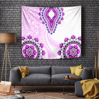Africa Dashiki Tapestry With Polynesian Pattern Pink Version LT05 - Polynesian Pride