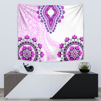 Africa Dashiki Tapestry With Polynesian Pattern Pink Version LT05 - Polynesian Pride