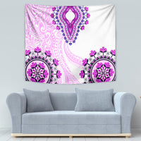 Africa Dashiki Tapestry With Polynesian Pattern Pink Version LT05 - Polynesian Pride