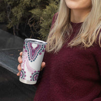 Africa Dashiki Tumbler Cup With Polynesian Pattern Pink Version LT05 - Polynesian Pride