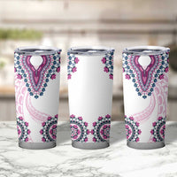 Africa Dashiki Tumbler Cup With Polynesian Pattern Pink Version LT05 - Polynesian Pride