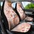 Tonga Ngatu Pattern With Light Tabasco Hibiscus Car Seat Cover Oil Painting Style