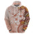 Tonga Ngatu Pattern With Light Tabasco Hibiscus Hoodie Oil Painting Style LT05 - Polynesian Pride