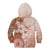 Tonga Ngatu Pattern With Light Tabasco Hibiscus Kid Hoodie Oil Painting Style LT05 - Polynesian Pride