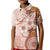 Tonga Ngatu Pattern With Light Tabasco Hibiscus Kid Polo Shirt Oil Painting Style LT05 Kid Light Tabasco - Polynesian Pride