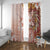 Tonga Ngatu Pattern With Light Tabasco Hibiscus Window Curtain Oil Painting Style