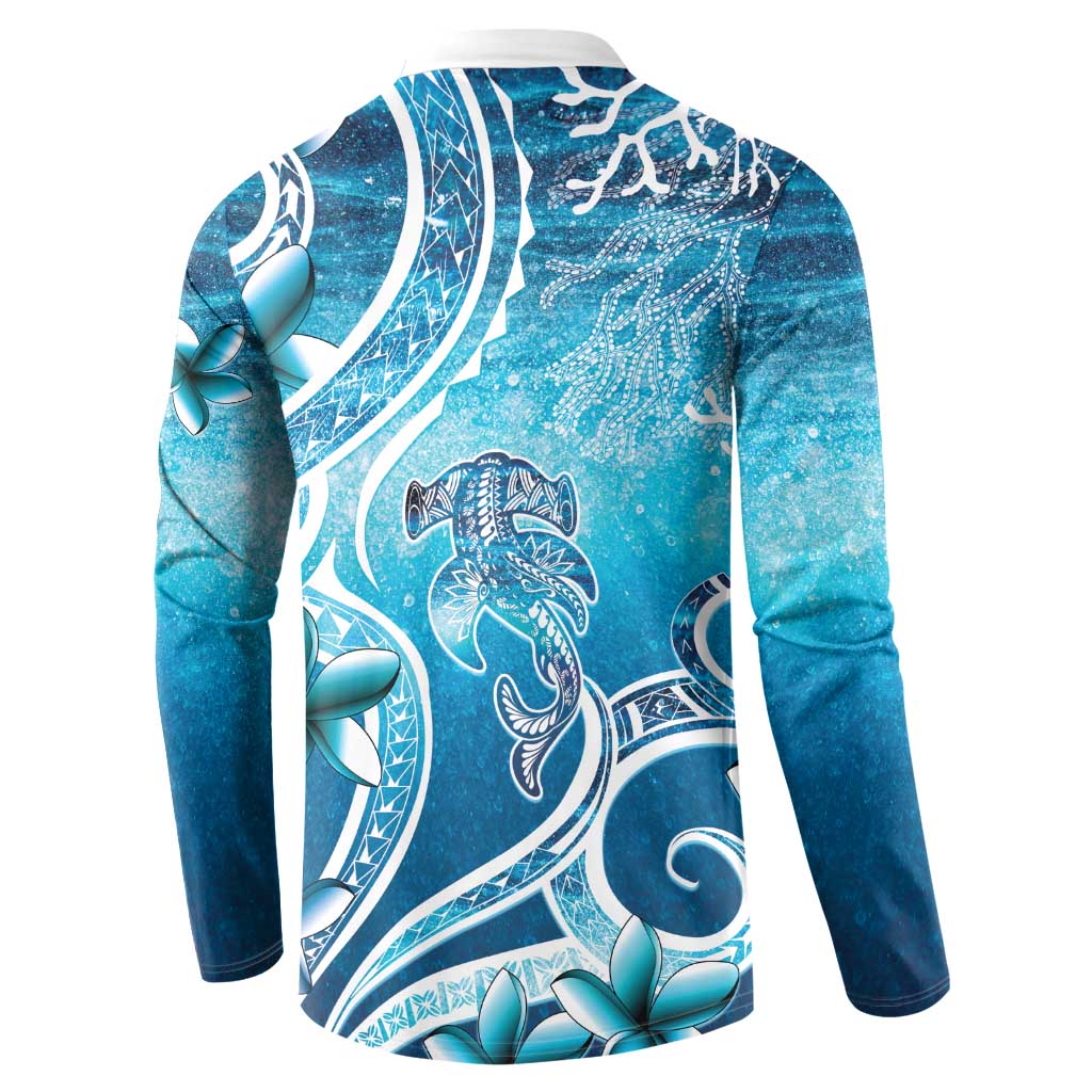 Polynesia World Ocean Day Button Sweatshirt Ocean Style LT05 - Polynesian Pride