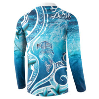 Polynesia World Ocean Day Button Sweatshirt Ocean Style LT05 - Polynesian Pride