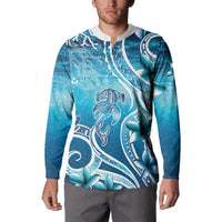 Polynesia World Ocean Day Button Sweatshirt Ocean Style LT05 - Polynesian Pride