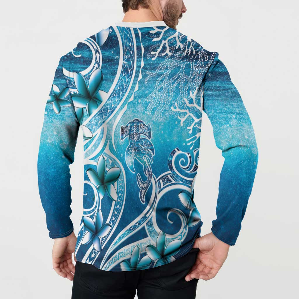 Polynesia World Ocean Day Button Sweatshirt Ocean Style LT05 - Polynesian Pride