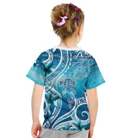 Polynesia World Ocean Day Kid T Shirt Ocean Style LT05 - Polynesian Pride