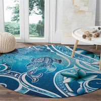 Polynesia World Ocean Day Round Carpet Ocean Style LT05 - Polynesian Pride