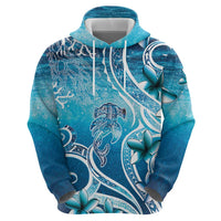 Polynesia World Ocean Day Zip Hoodie Ocean Style LT05 - Polynesian Pride