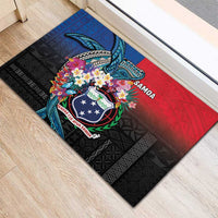 Samoa Rubber Doormat Humpback Whale Siapo Pattern LT05 - Polynesian Pride