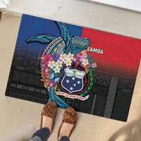 Samoa Rubber Doormat Humpback Whale Siapo Pattern LT05 - Polynesian Pride