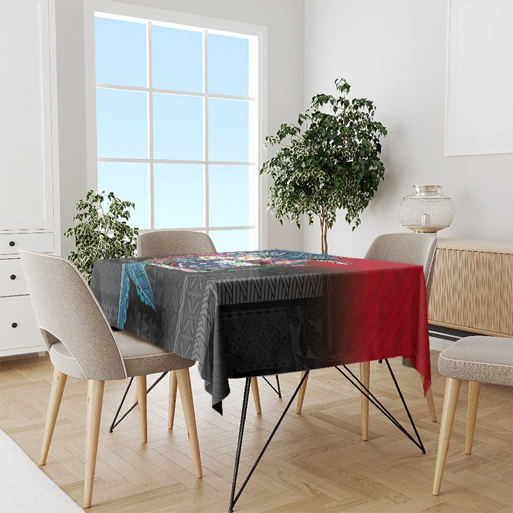 Samoa Tablecloth Humpback Whale Siapo Pattern LT05 - Polynesian Pride