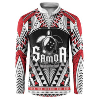 Samoa Independence Day Button Sweatshirt Proud To Be Samoan LT05 Black - Polynesian Pride